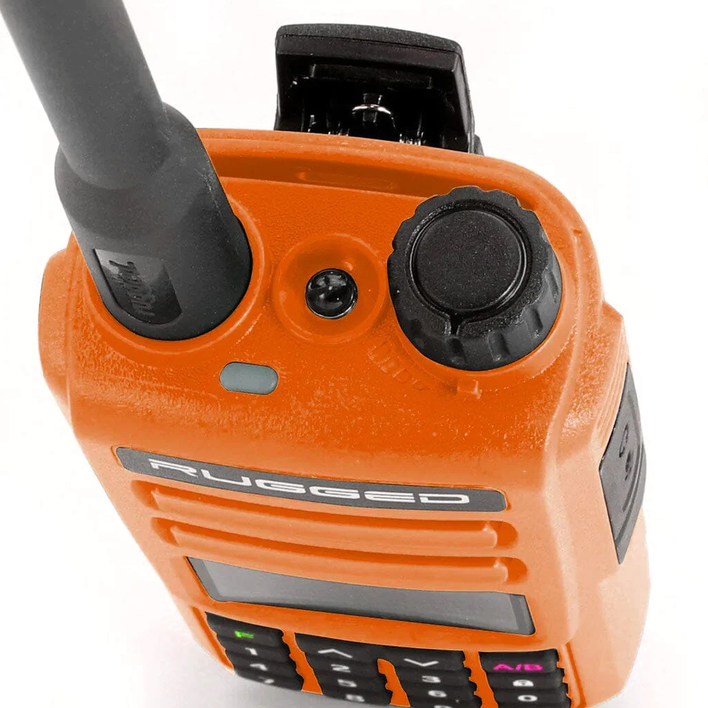 2 PACK - GMR2 GMRS and FRS Two Way Handheld Radios - Safety Orange
