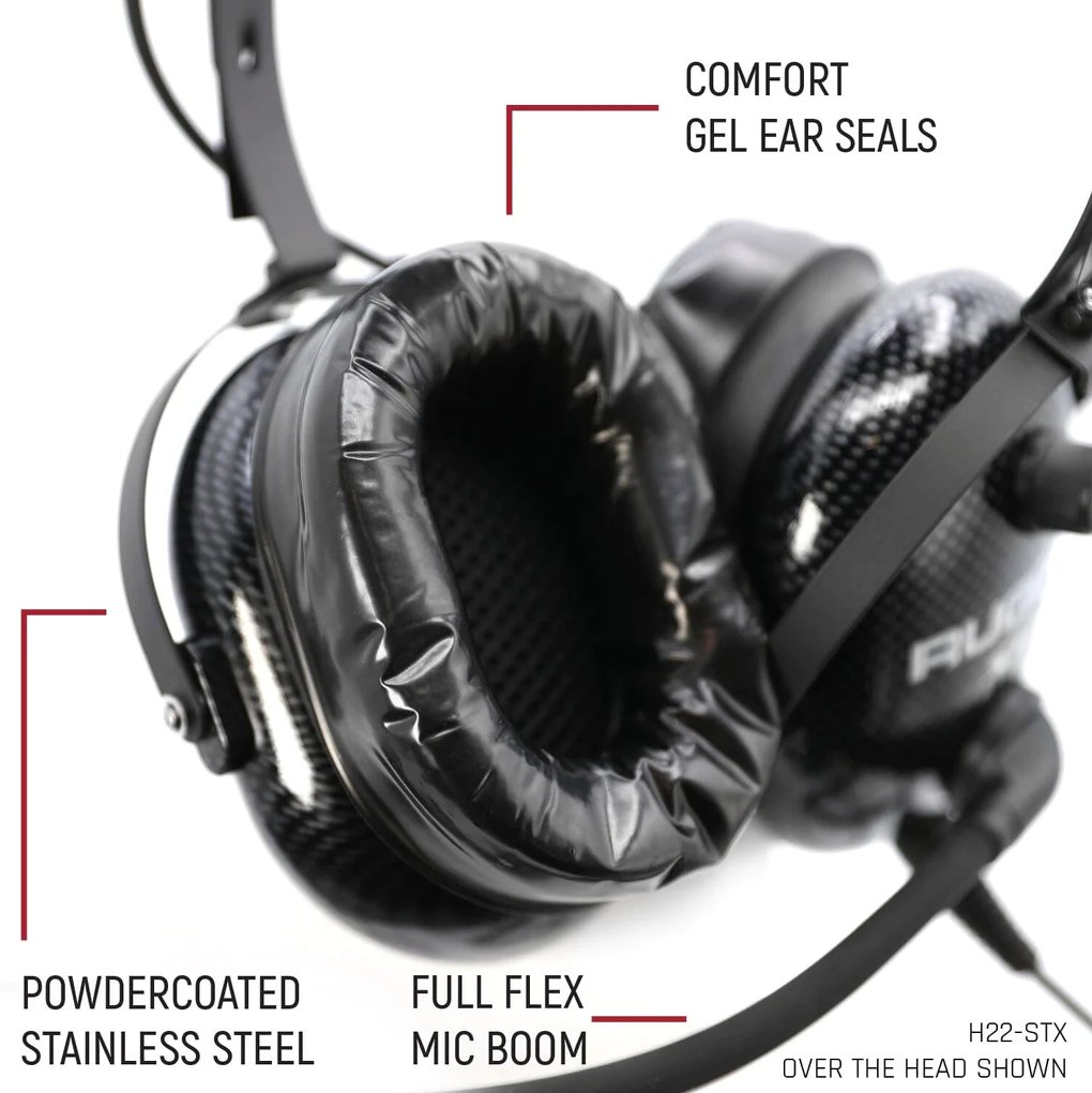 ULTIMATE HEADSET for STEREO and OFFROAD Intercoms - Over The Head or Behind The Head