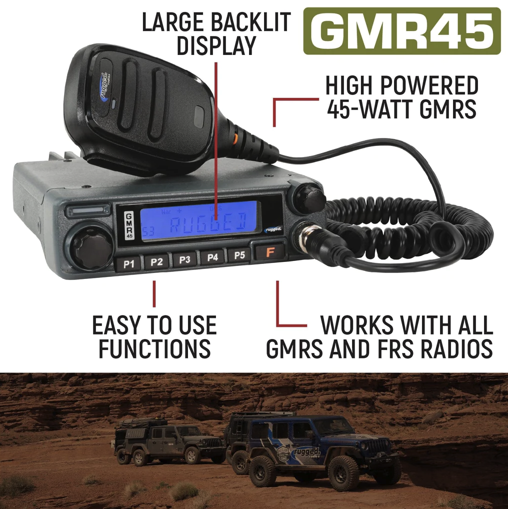Radio Kit Lite - GMR45 GMRS Band Mobile Radio with Stealth Antenna