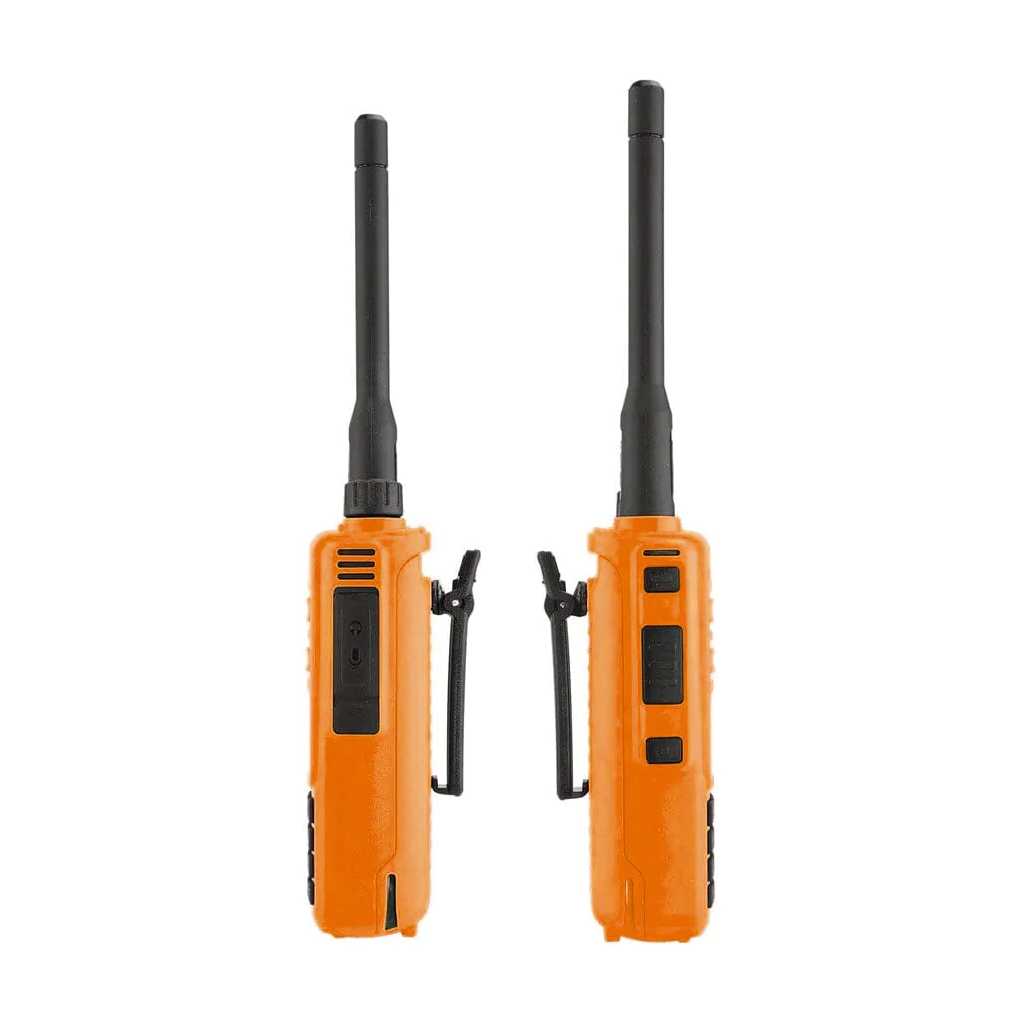 2 PACK - GMR2 GMRS and FRS Two Way Handheld Radios - Safety Orange