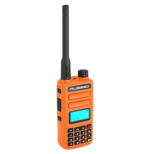 Rugged GMR2 GMRS and FRS Two Way Handheld Radio - Safety Orange