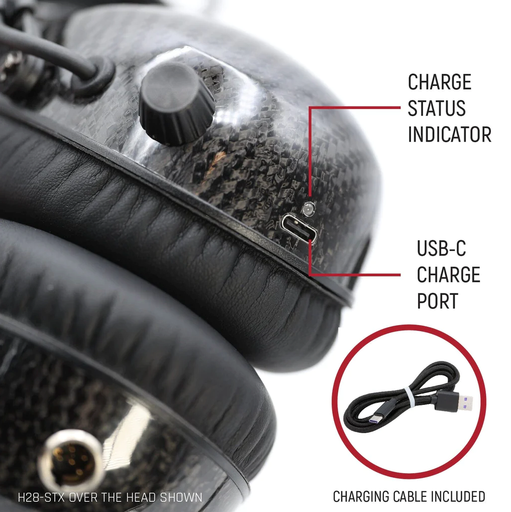 AlphaBass Carbon Fiber Headset for STEREO and OFFROAD Intercoms