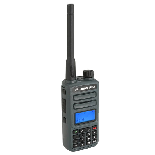 Rugged GMR2 GMRS and FRS Two Way Handheld Radio - Grey