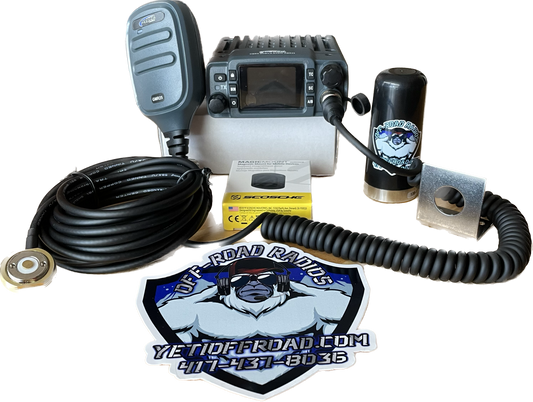 Yeti Off-road universal kit - GMR25 Waterproof GMRS Mobile Radio with Stealth Antenna